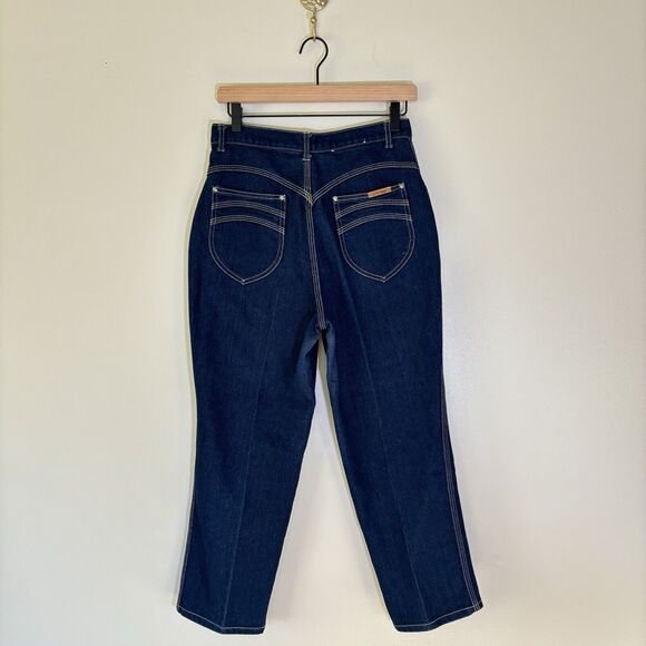 Vintage Gitano Jeans Women 12 80s High Waist Straight Leg Mom Blue Denim 28 - Picture 1 of 16